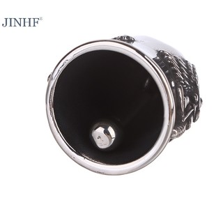 JINHF Vintage Bạc Chuông Đá Mặt Dây Chuyền Vòng Cổ Cho Nam Xe Máy Biker Trang Sức HOT
