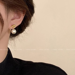 Bông tai khuyên tai ngọc trai Đơn Giản Cao Cấp Thời trang cho nữ