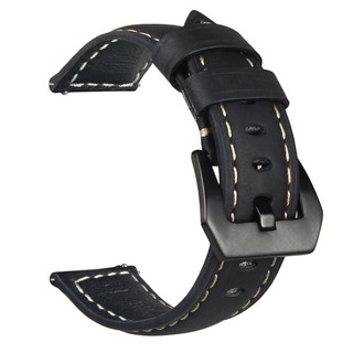20mm 22mm Mới Ngựa Điên Da Bò Dây Da Cho Huami Amazfit Bip 6 / 5 Bip3 Pro GTS 2 3 4 mini Dây Phát Hành Nhanh