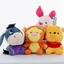 Búp bê mini 12cm sang trọng Winnie the Pooh, mặt dây chuyền cho trẻ em, quà sinh nhật, Giáng sinh