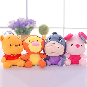 Búp bê mini 12cm sang trọng Winnie the Pooh, mặt dây chuyền cho trẻ em, quà sinh nhật, Giáng sinh