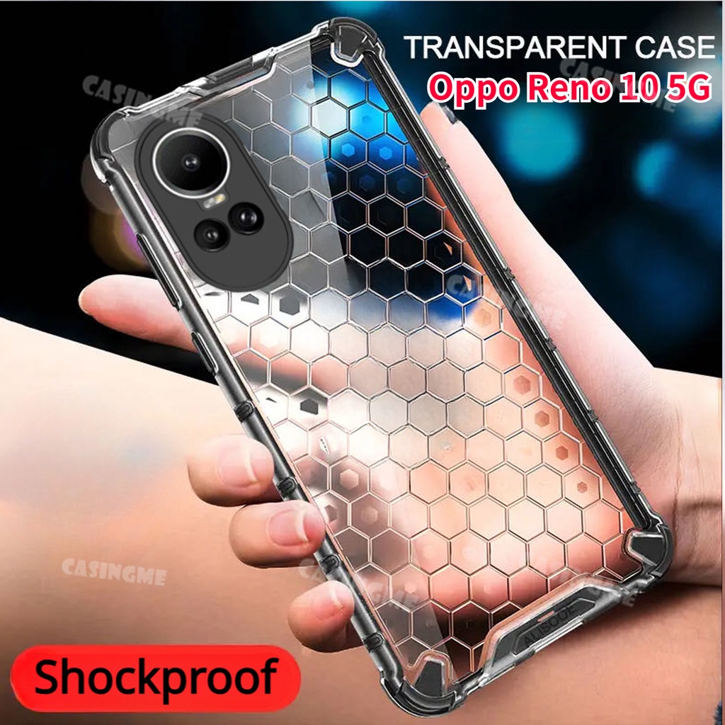 Ốp Điện Thoại acrylic Chống Sốc Trong Suốt Tản Nhiệt Cho oppo reno10 5g 2023 reno 10 10pro reno10 pro + plus 4g 5g 2023