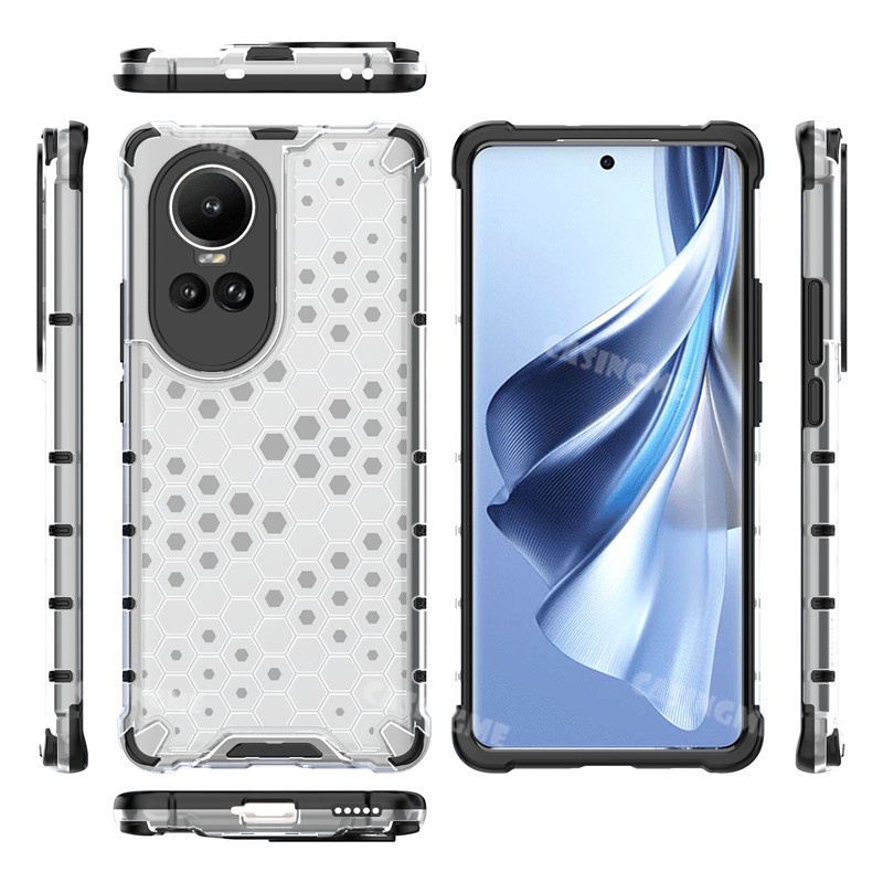Ốp Điện Thoại acrylic Chống Sốc Trong Suốt Tản Nhiệt Cho oppo reno10 5g 2023 reno 10 10pro reno10 pro + plus 4g 5g 2023