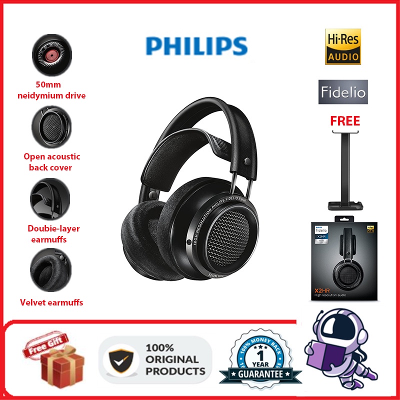 Philips X2HR Fidelio Headset Monitor Headphone Wired Connection ...