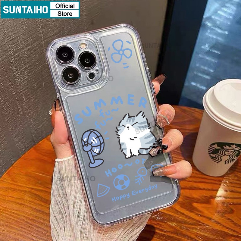 Mô tả Suntaiho ốp lưng iphone Ốp Điện Thoại Trong Suốt Chống Sốc In Hình Chó Mèo Cho iphone 11 12 13 14 15 pro max ip 7 8 plus iphon x xs xr xsmax - 4
