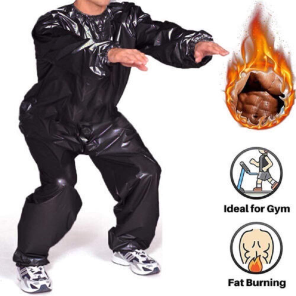 Bộ đồ xông hơi CQCJ, Bộ đồ tập thể dục thể dục hạng nặng, Áo hoodie S-4XL Chống rách Giảm cân Calo Burner Sweat Suit Xông hơi Fitness Gym