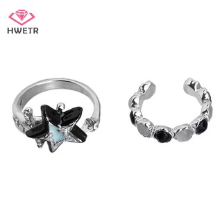Nhẫn Hở Hình Ngôi Sao Năm Cánh Phong Cách hip hop Hàn Quốc y2k Thời Trang Cho Nữ Mới