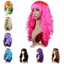 DELMER Cosplay Đảng Tóc Xoăn, Hồng Đen Carnival Tóc Giả Dài, Sân Khấu Thoáng Khí Ngộ nghĩnh Tự Nhiên Phụ Nữ Màu Tóc Giả Tiệc Sinh Nhật