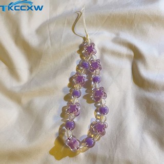 Dễ Thương Dây Đeo Điện Thoại acrylic Đính Hạt Ngọc Trai Chống Thất Lạc Nhiều Màu Sắc Xinh Xắn
