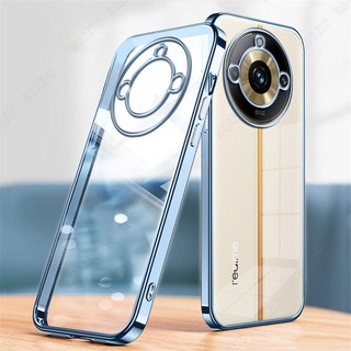 Dành Cho Realme 11 Pro / Realme 11 Pro + 5G Ốp Điện Thoại Realme 11 4G 11 4G NFC 11 11X 12 Pro Plus 12 + 12 Pro + 5G Mạ Cạnh Trong Suốt Vỏ Silicon Mềm Chống Sốc Trong Suốt