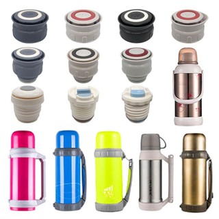 WOOLYNOOK 1 Chiếc Nắp Chai, Kính / Thép Lót Miệng Phẳng Nắp Cốc Miệng Tròn, Nhựa Đa Năng Chống Rò Rỉ Nắp Ấm Siêu Tốc Cho Cille Themos Cup Ấm Siêu Tốc