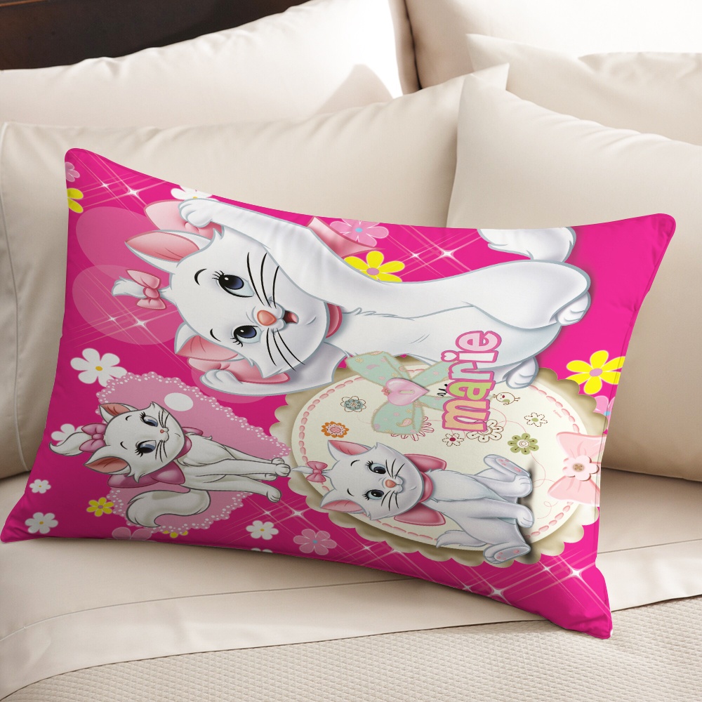 Disney Vỏ Gối Hình Chữ Nhật In Hình Mèo marie Một Mặt Trang Trí Phòng Khách / sofa / Xe Hơi / Quà Tặng Cho Bé (Không Có Lõi)