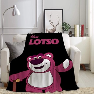 Lotso Dâu Gấu Flannel Chăn Gấu Hồng Chăn Quà Tặng Thiết Thực Cho Gia Đình Và Bạn Bè In Một Mặt Flannel Chăn Điều Hòa Không Khí Chăn Ngủ Văn Phòng Chăn