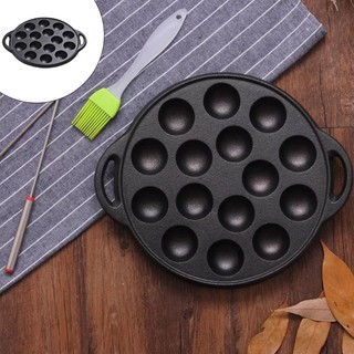 Ấm cúng Takoyaki Chảo 15 Lỗ Takoyaki Máy Làm Bạch Tuộc Bóng Khuôn Chống Dính Khay Nướng Bánh Hoàn Hảo Cho Bạch Tuộc Bóng Pancak