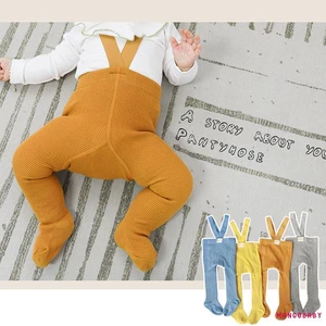 Mg-baby Bé Gái Quần Lót Chân Dễ Thương Có Dây Treo Quần Lót Co Giãn Vớ Quần Legging Trẻ Sơ Sinh