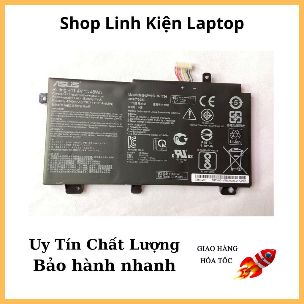 ANTIEE B31N1726 batterij voor ASUS TUF Gaming FX504 FX504G FX504GD FX504GE FX504GM FX505 FX505DT FX505DV FX505DU FX505DY FX505GT FX505GE FX505GD FX505GM FX805GM FX805GM FX805GM FX80G FX80GD FX80GE