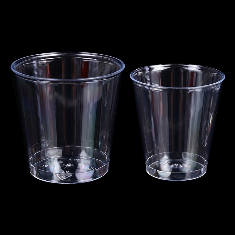 Ziyulinyuk 30 / 36 / 50 Chiếc Kính Bắn Nhựa Trong Suốt Thạch Cốc Plastique Tumblers EN