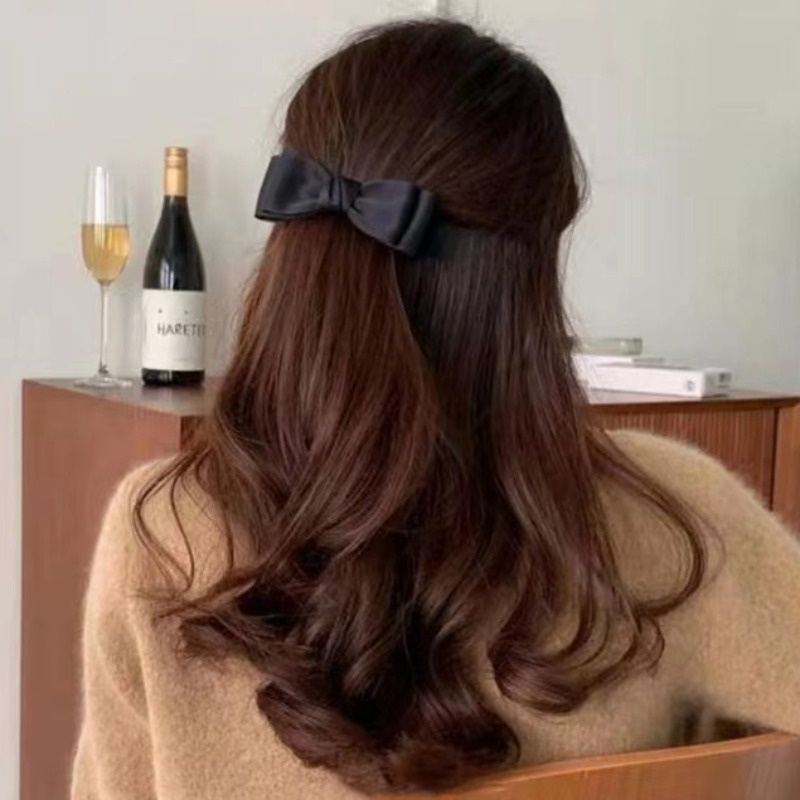 Kẹp Tóc Mỏ Vịt Đính Nơ Dễ Thương Nhiều MàuPhong Cách Hàn Quốc Phụ Kiện Tóc Cho Nữ Và Bé Gái