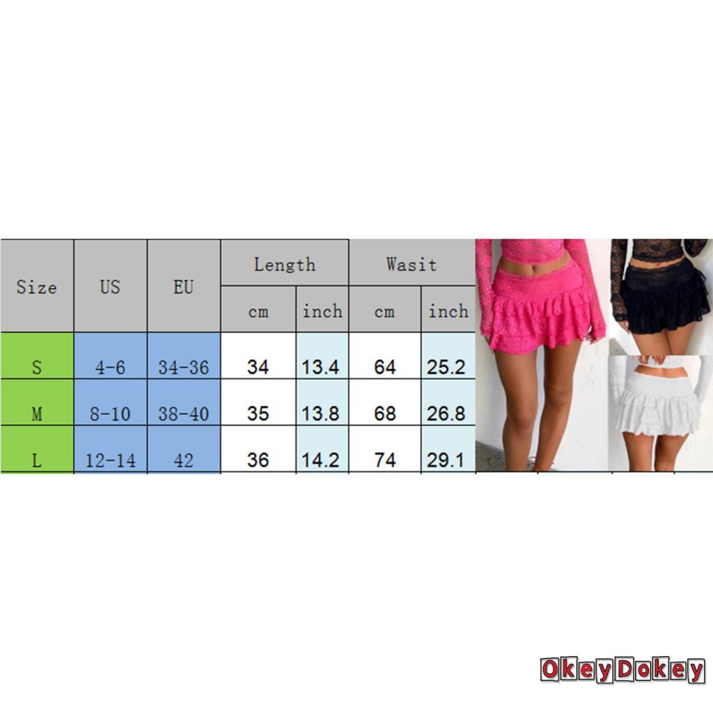 Chân Váy Ren Xếp Ly Lưng Thấp Thời Trang Mùa Hè Cho Nữ
