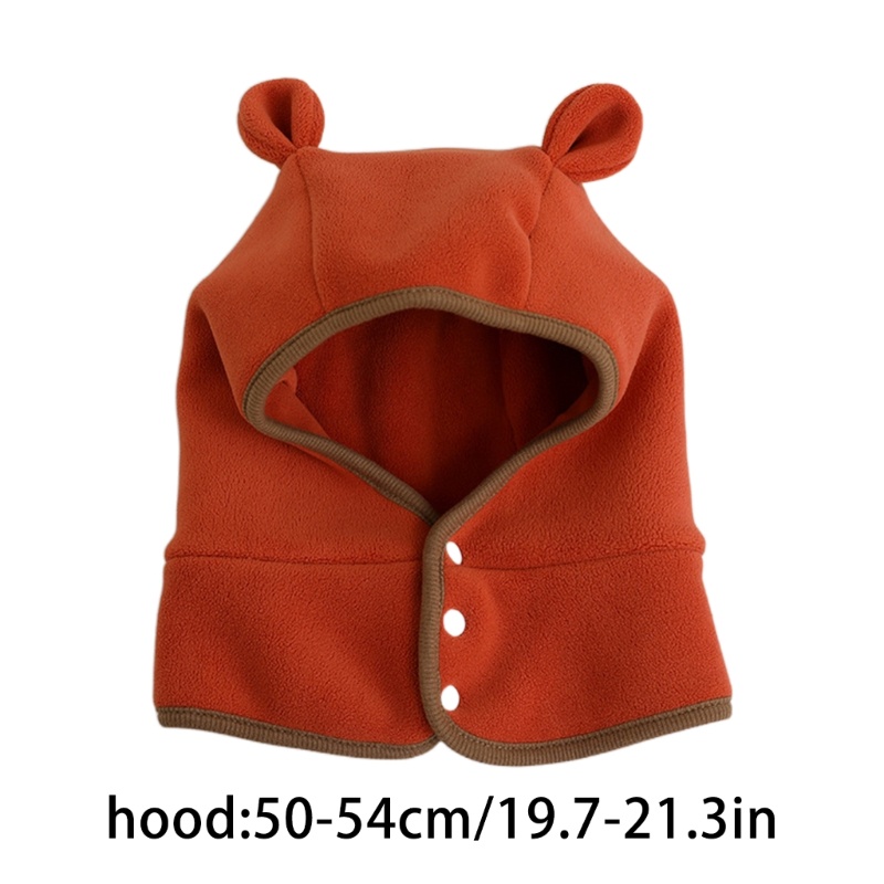 Dasbsug Mũ Bé Mềm Mại Nắp Bonnet Mũ Dày Mùa Đông Ấm Áp Mũ Cho Bé Trai Bé Gái Sơ Sinh