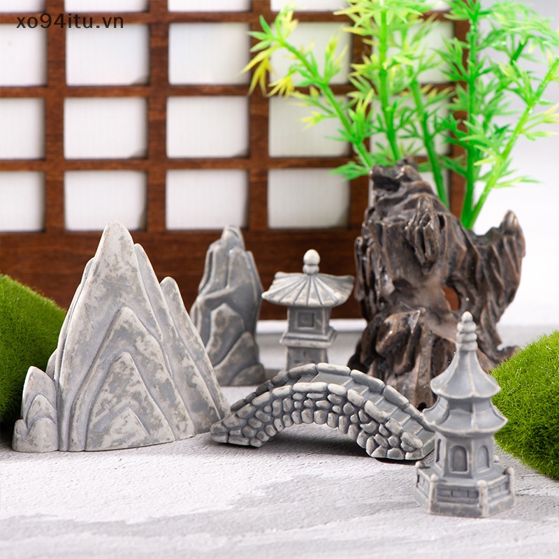 XOITU Rockery Tháp Đá Nhà Trang Trí Nhà Thu Nhỏ Vườn Cổ Tích Đồ Trang Trí Phụ Kiện Trang Trí Thủ Công VN