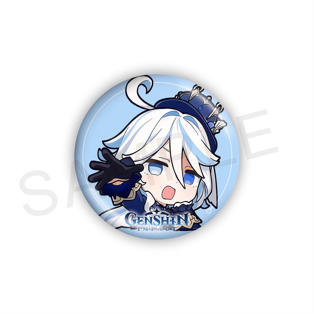 HK1 Genshin Tác Động Furina Huy Hiệu Anime Chân Hoạt Hình Focalors Fontaine Tròn Thổ Cẩm Túi Mặt Dây Chuyền Bộ Sưu Tập Quà Tặng Cho Trẻ Em