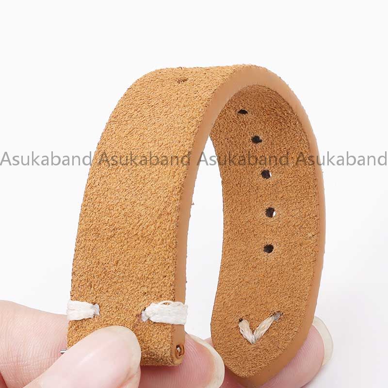 Dây Đeo Đồng Hồ Bằng Da Bò Thật 18mm 20mm 22mm Có Khóa Bướm Dành Cho Nam Nữ