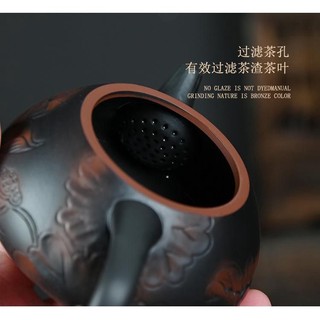 Ấm trà tử đào Thạch Biều Sen Đá Tím (170ml)