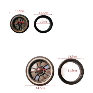 NEATNOOK Trẻ Em Xe Đẩy Bánh Xe, Xe Đẩy Thay Thế Cao Su Xe Đẩy Cho Bé Lốp Bánh Xe, Phụ Kiện Pram Xe Đẩy Bền Chất Lượng Cao Phụ Kiện Dự Phòng Cho Babyzenes Yoyo Yoya YuYu