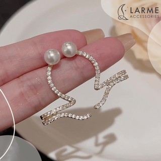 Khuyên tai nữ bông tai phong cách Hàn Quốc dáng dài Larme accessories -KT0261