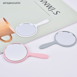 Airspeccutin Gương Trang Điểm Cầm Tay Hình Tròn Có Tay Cầm Tiện Lợi
