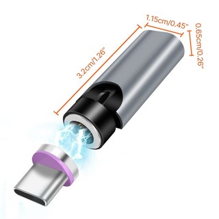 Đầu Chuyển Đổi Dữ Liệu micro usb type c Góc Xoay 540 Độ Có Nam Châm zuoo connec