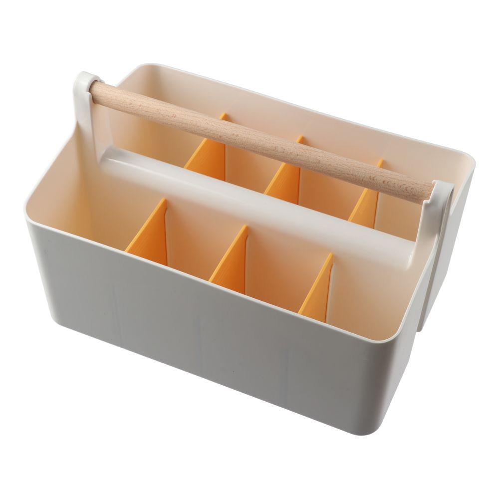 Hộp đựng bút YOLOGO, Hộp đựng bút chì đa chức năng dung lượng cao, Hộp đựng máy tính để bàn 8 khe nhựa chia cốc bút chì văn phòng