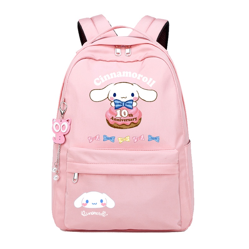 Balo Đi Học Họa Tiết Hoạt Hình Cinnamoroll Đáng Yêu Thời Trang 2024 Phong Cách Nhật Hàn Cho Bé Gái