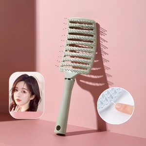 Lược Gỡ Rối, Tạo Phồng Tóc, Lược Sấy Tạo Kiểu Bán Nguyệt Cỡ Lớn Chuyên Dụng Giảm Rụng Tóc - SUNND