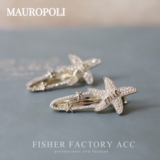 Mauropoli [Hàng Có Sẵn] Kẹp Tóc Hình Bướm Sao Biển Đính Đá Ngọt Ngào Dễ Thương Cho Nữ