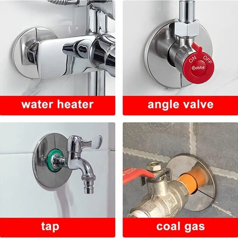 Vỏ Bọc Ống Nước Bằng Thép Không Gỉ Mạ Chrome Tự Dính Tiện Dụng
