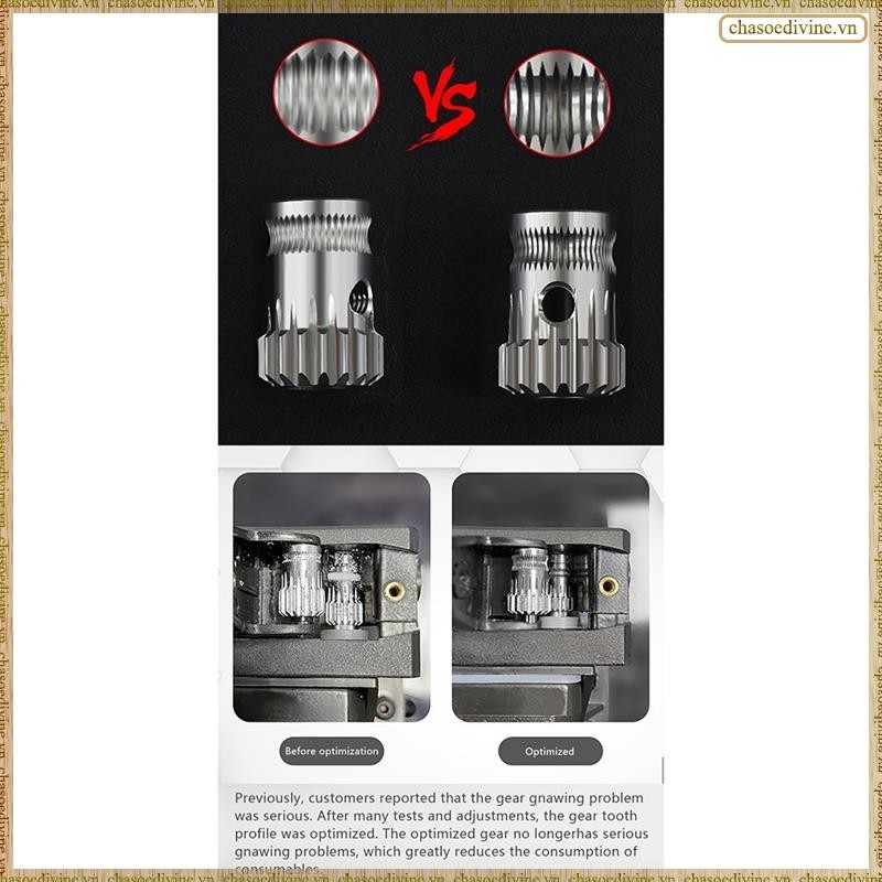 [K O G X] 2 Bánh răng đùn MK8 Bánh xe đùn đôi bằng thép không gỉ Bowden Gear 3D Máy in một phần cho CR10 3