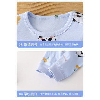 (3m-6Y) Bộ đồ ngủ lưng cao cho bé trai bé gái Bộ đồ ngủ Cotton dài tay dài tay