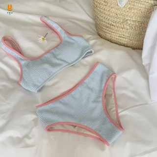 Bộ 2 Đồ Bơi Bikini Gợi Cảm Tank Top Quần Short Đi Biển Bộ Đồ Tắm