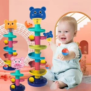 Tháp Xoay Theo Dõi Bộ Đồ Chơi - Tháp Cọc Tháp Xoay Hấp Dẫn Kết Hợp Luyện Kỹ Năng Phối Hợp Tay Mắt & Tư Duy Logic