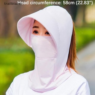 Trailblazer Mùa Hè Băng Lụa Mũ Dành Cho Nữ Mũ Chống Nắng Với Thoáng Khí Suncreen Ngoài Trời Mũ Đi Biển Rộng Vành Chống Tia UV Sunhat Mới