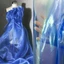 IAPPORTUNIA Laser Tulle, Vải Organza mỏng sáng bóng, Chất liệu thủ công Váy Organza trong suốt Vải cưới