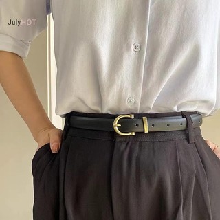 Julyhot Thiết Kế Sang Trọng Thắt Lưng Da Nữ Thời Trang Dây Kim Loại Khóa Thắt Lưng Xu Hướng Chất Lượng Cao Massivedeals