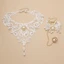 Treeling Retro Gothic Rỗng Ra Ren Vòng Cổ Với Ngọc Trai Có Thể Điều Chỉnh Chiều Dài Cổ Dây Xích Handmade Choker Thời Trang Enth