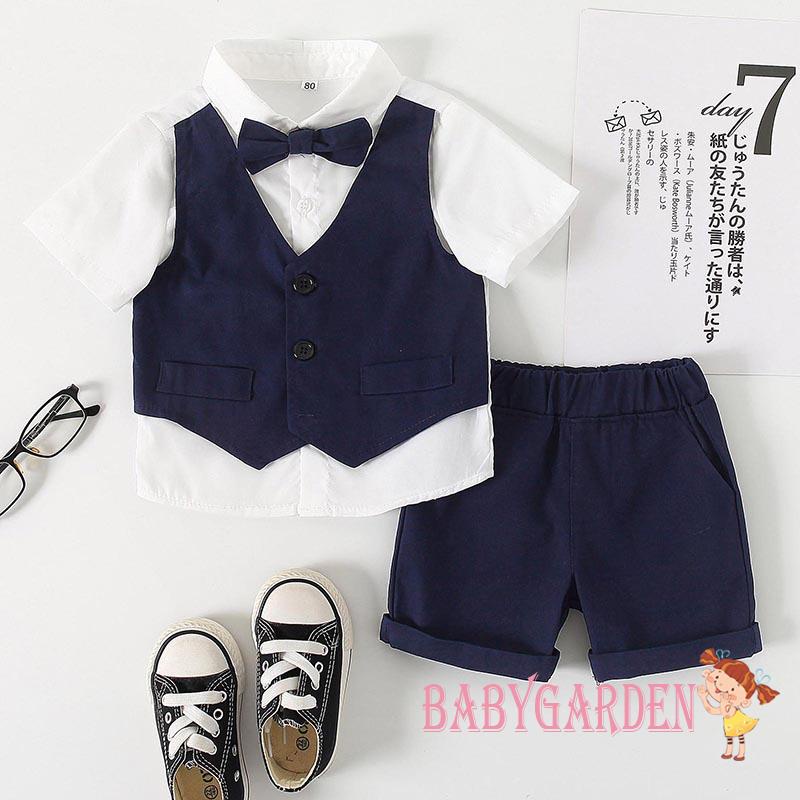 Set Đồ Vest 2 Món Lịch Lãm Cho Bé Trai 6 Tháng-5 Tuổi