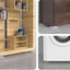 MONOSTYLE 4 Cái / bộ Miếng Lót Chống Sốc Máy Giặt, Thảm Chống Rung Cao Su Đa Năng, Miếng Lót Tắt Tiếng Chống Trơn Trượt