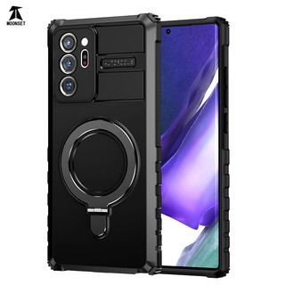 Ốp Điện Thoại Cứng Mỏng Nhẹ Kèm Giá Đỡ Nhẫn Từ Tính Chống Rơi Cho samsung galaxy note 20 ultra