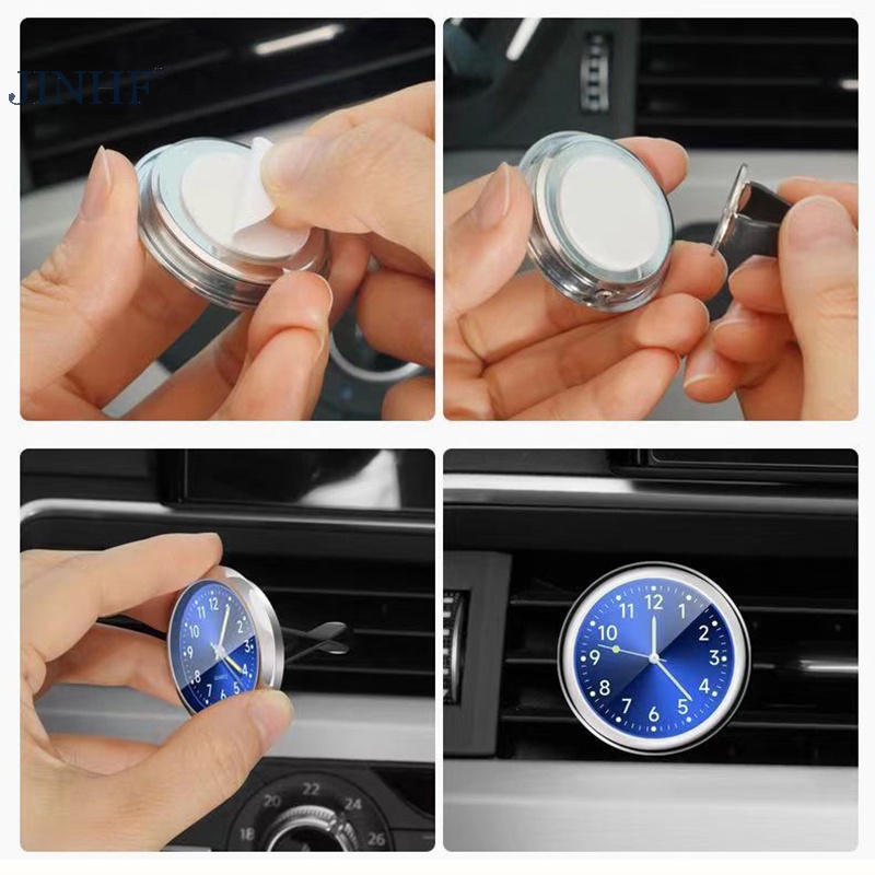 JINHF Đồng Hồ Ô Tô Đồng Hồ Điện Tử Đồng Hồ Chống Thấm Nước Xe Máy Đồng Hồ Tự Động Trang Trí Phụ Kiện Ô Tô Quà Tặng HOT