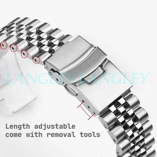 Dây Đeo Thay Thế Bằng Thép Không Gỉ 18 19 20 21 22 24mm Cho Đồng Hồ seiko skx007 skx009